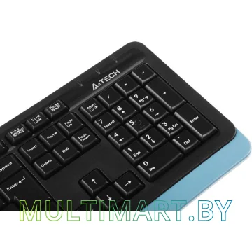 Комплект клавиатура + мышь A4Tech Fstyler FG1035 (черный/синий) картинка 9